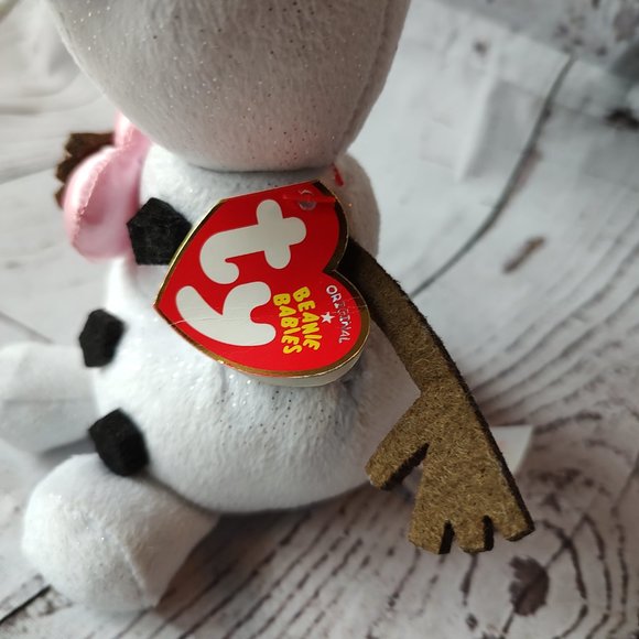 ty Beanie Babies Disney Frozen Olaf Snowman with Pink Heart Elsa Anna - Picture 5 of 7